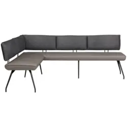Eckbank 195/215 cm in Anthrazit