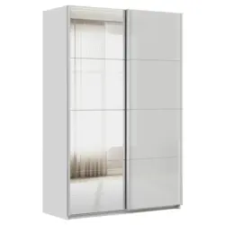 Schwebet&uuml;renschrank in Seidengrau