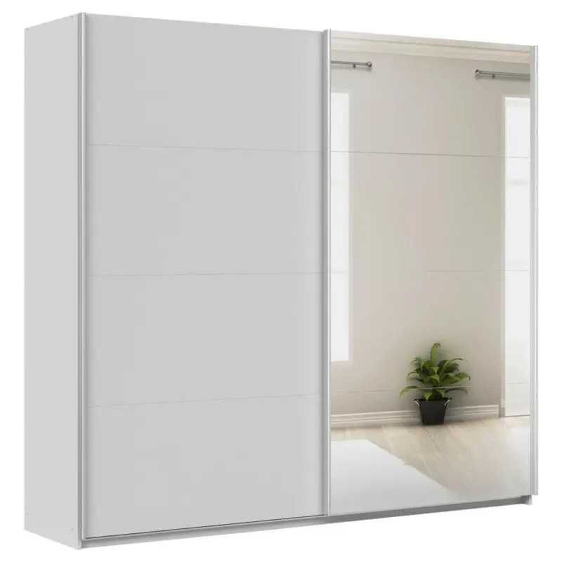 Schwebet&uuml;renschrank in Seidengrau