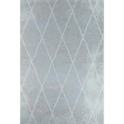 Vintage-Teppich 80/150 cm Fine Line Hellblau