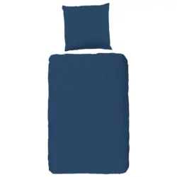 Bettw&auml;sche Uni Denim Renforc&eacute; 135/200 cm