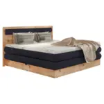 XXXLutz Lauterach - Ihr M&ouml;belhaus bei Bregenz Boxspringbett 180/200 cm in Eichefarben, Dunkelblau