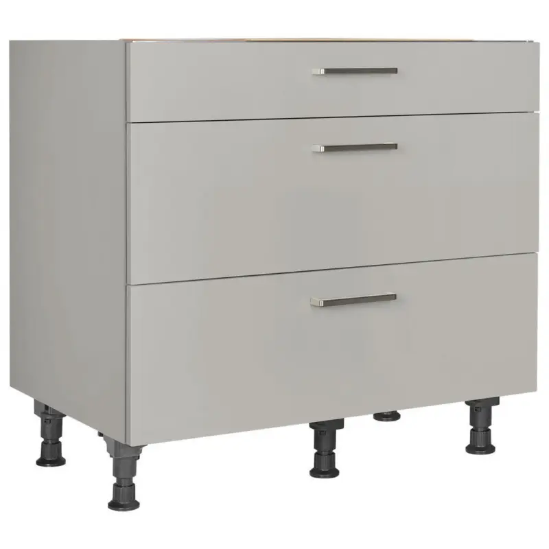 Kochfeldumbauschrank 90/87/56 cm in Grau