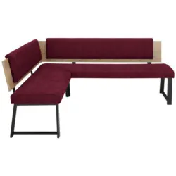 Eckbank 160/200 cm in Dunkelrot
