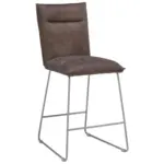 XXXLutz Lauterach - Ihr M&ouml;belhaus bei Bregenz Tresenstuhl in Edelstahlfarben, Hellbraun