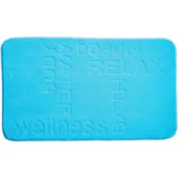 Badematte Blau 65/115 cm