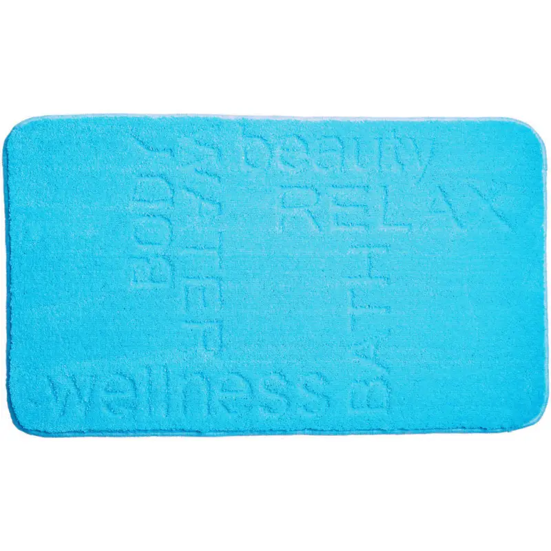 Badematte Blau 65/115 cm