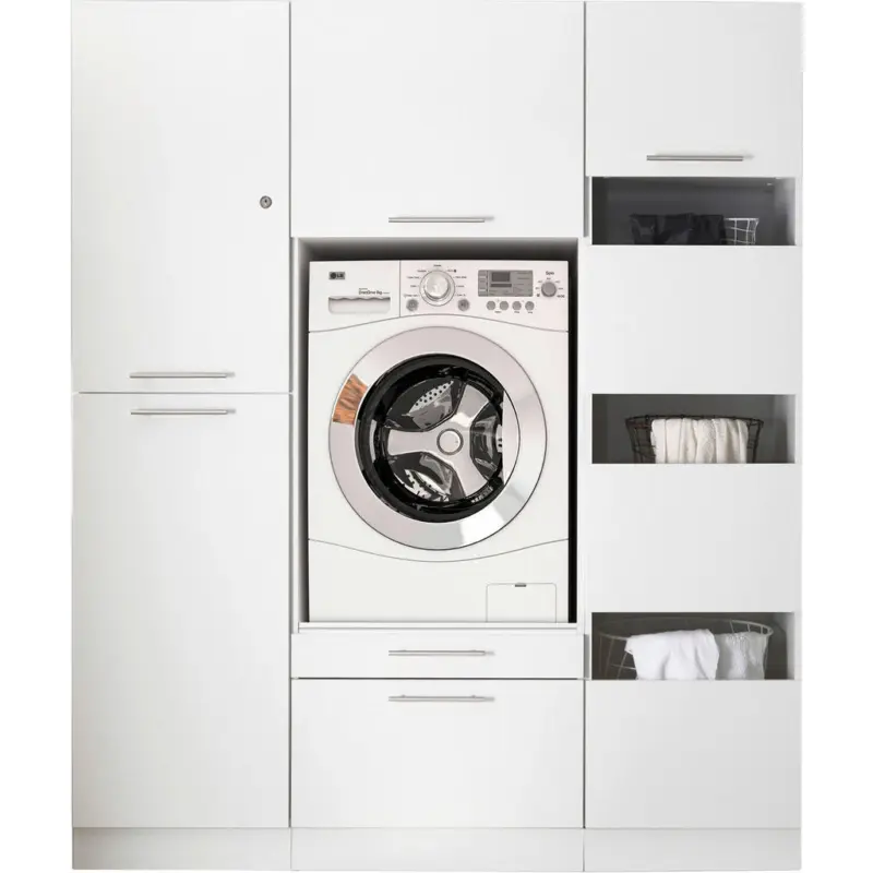 Hauswirtschaftsraum 167,4/200/67,6 cm in Wei&szlig;