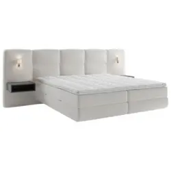 Boxspringbett 180/200 cm in Naturfarben