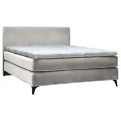 Boxspringbett 160/200 cm in Greige