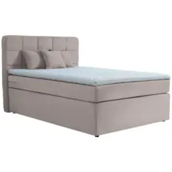 Boxspringbett 140/200 cm in Beige
