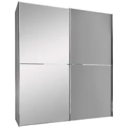 Schwebet&uuml;renschrank in Hellgrau