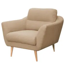 Sessel in Webstoff Beige