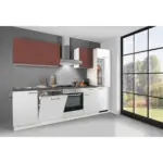 XXXLutz Lauterach - Ihr M&ouml;belhaus bei Bregenz K&uuml;chenblock 280 cm in Rot, Wei&szlig;