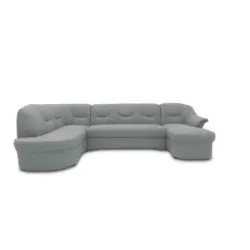 Wohnlandschaft in Mikrofaser Mintgrau