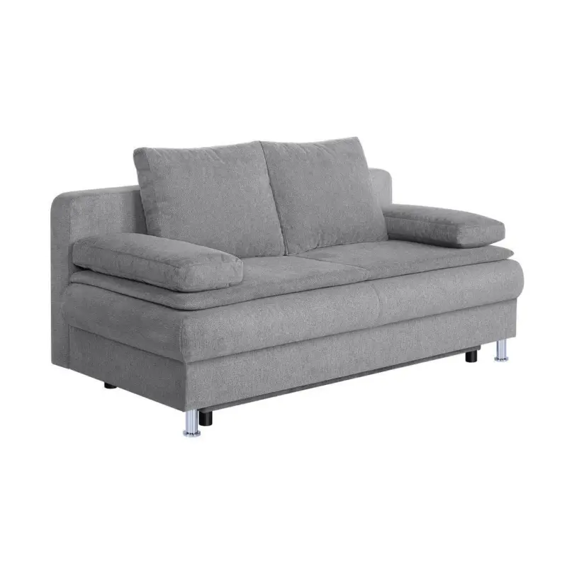 Schlafsofa in Webstoff Taupe