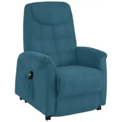 Fernsehsessel in Mikrofaser Dunkelblau