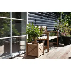 Gartenbank 58/89/120 cm in Naturfarben