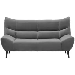 2-Sitzer-Sofa in Mikrofaser Grau