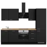 XXXLutz Lauterach - Ihr M&ouml;belhaus bei Bregenz K&uuml;chenleerblock 270 cm in Schwarz, Eichefarben