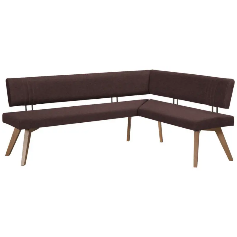 Eckbank 180/160 cm in Dunkelbraun, Wildeiche