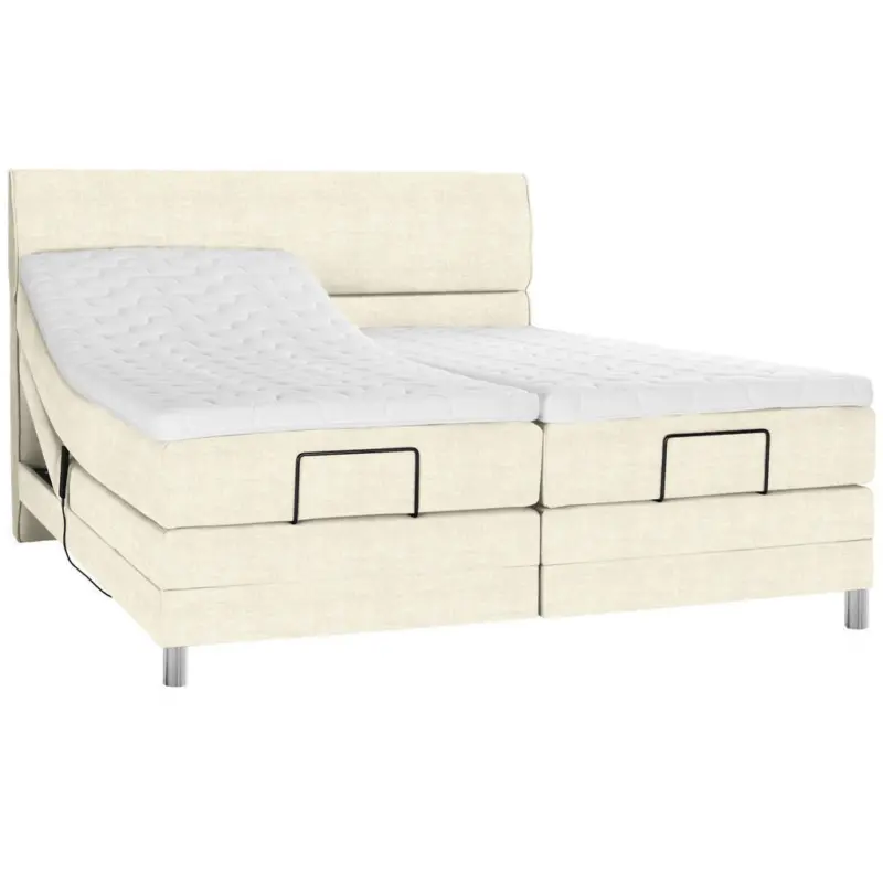 Boxspringbett 160/200 cm in Creme