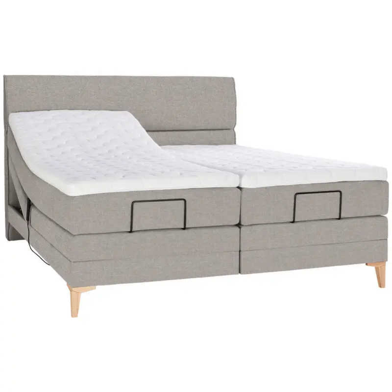 Boxspringbett 200/200 cm in Greige