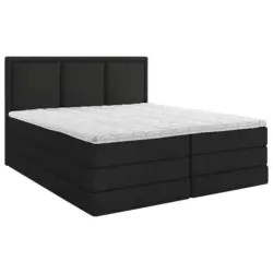 Boxspringbett 140/200 cm in Schwarz