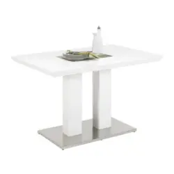 Esstisch in Metall, Holzwerkstoff 120/80/76 cm