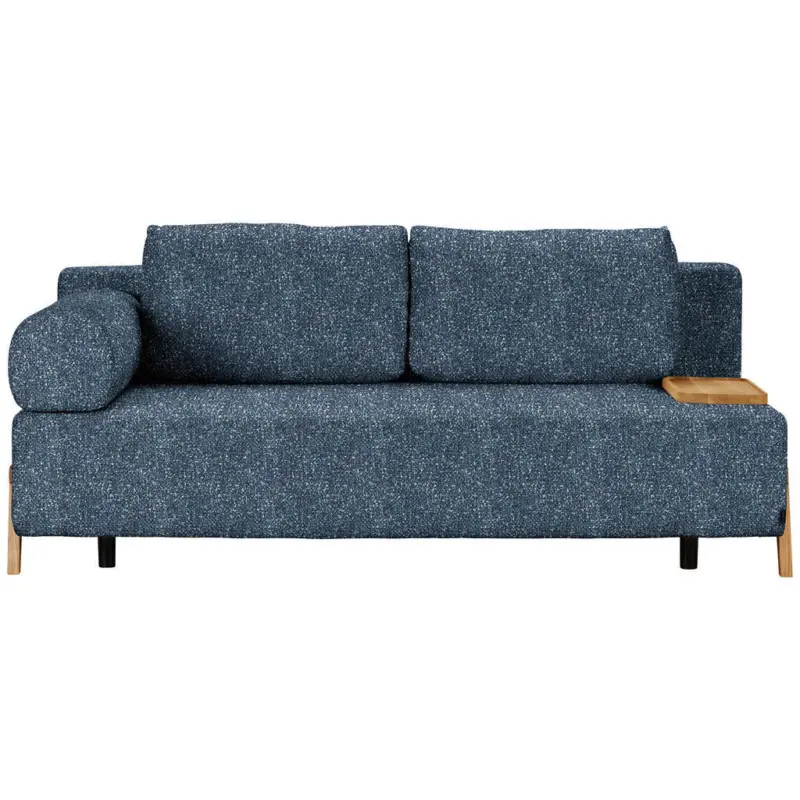 Schlafsofa in Boucl&eacute; Blau