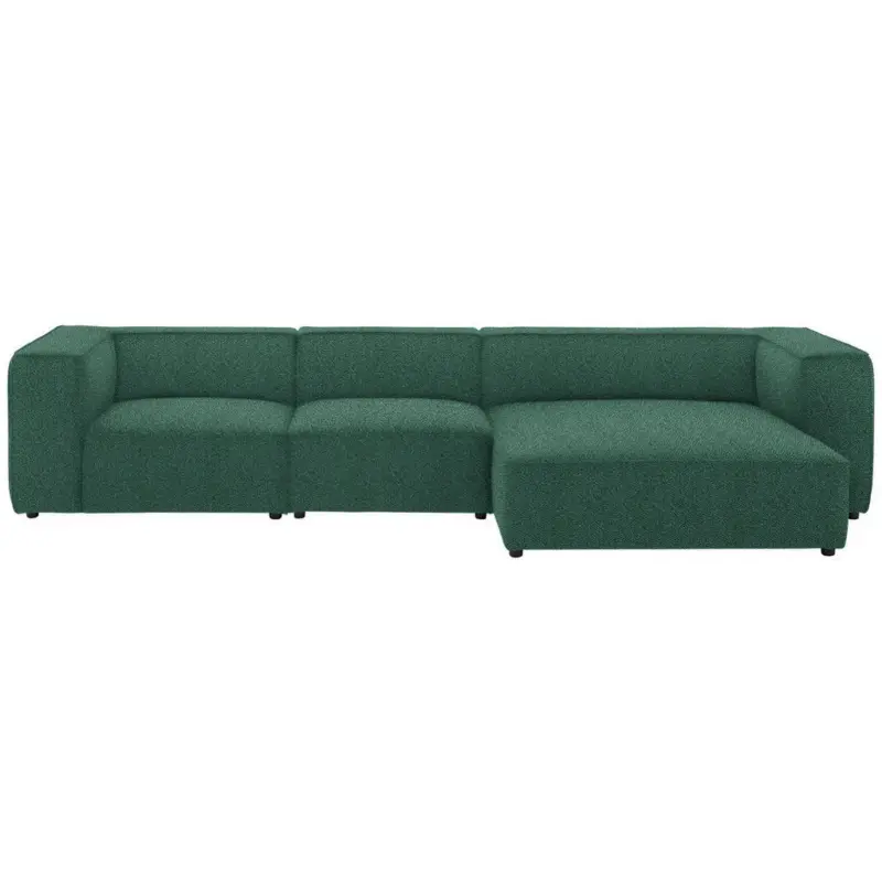 Ecksofa in Flachgewebe Opal 341/164 cm