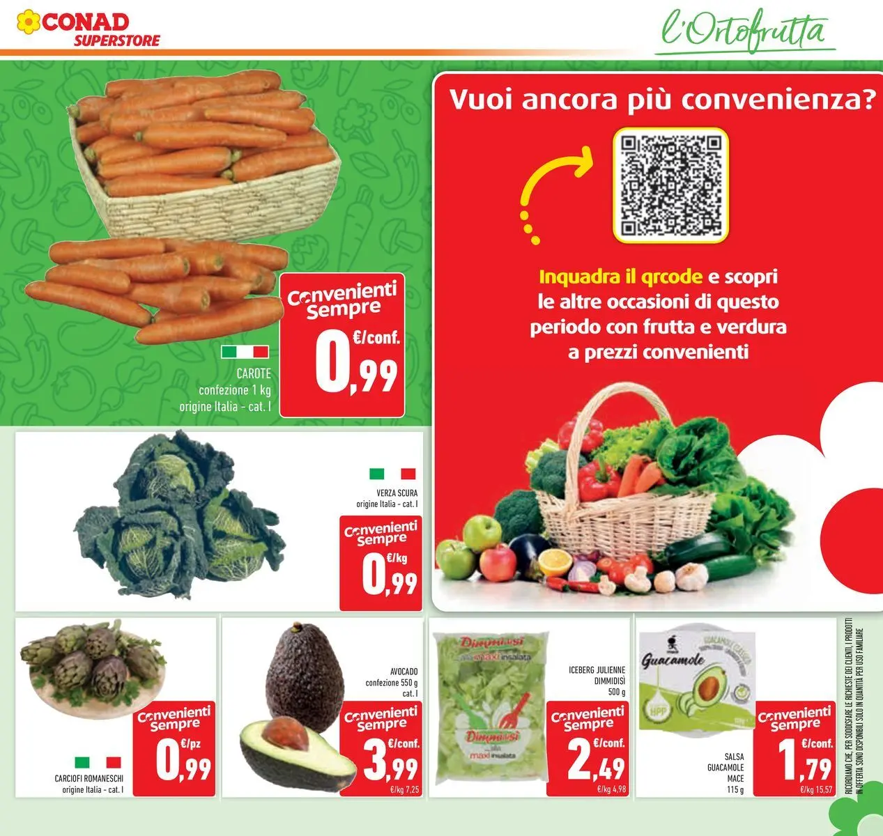 Volantino Conad dal 25/02/2026 > Anteprima | Pagina: 9 | Prodotti: Insalata, Avocado, Frutta, Salsa