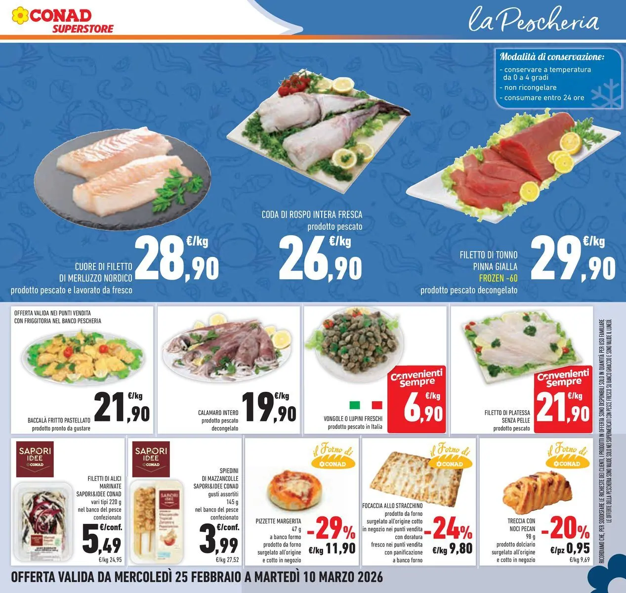 Volantino Conad dal 25/02/2026 > Anteprima | Pagina: 13 | Prodotti: Lupini, Focaccia, Tonno, Stracchino