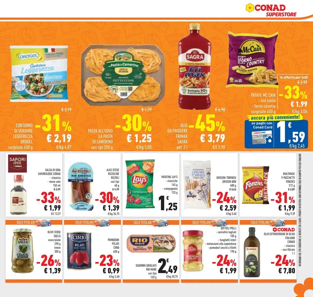 Volantino Conad dal 24/02/2026 > Anteprima | Pagina: 21 | Prodotti: Salsa, Sale, Melanzane, Bottiglia