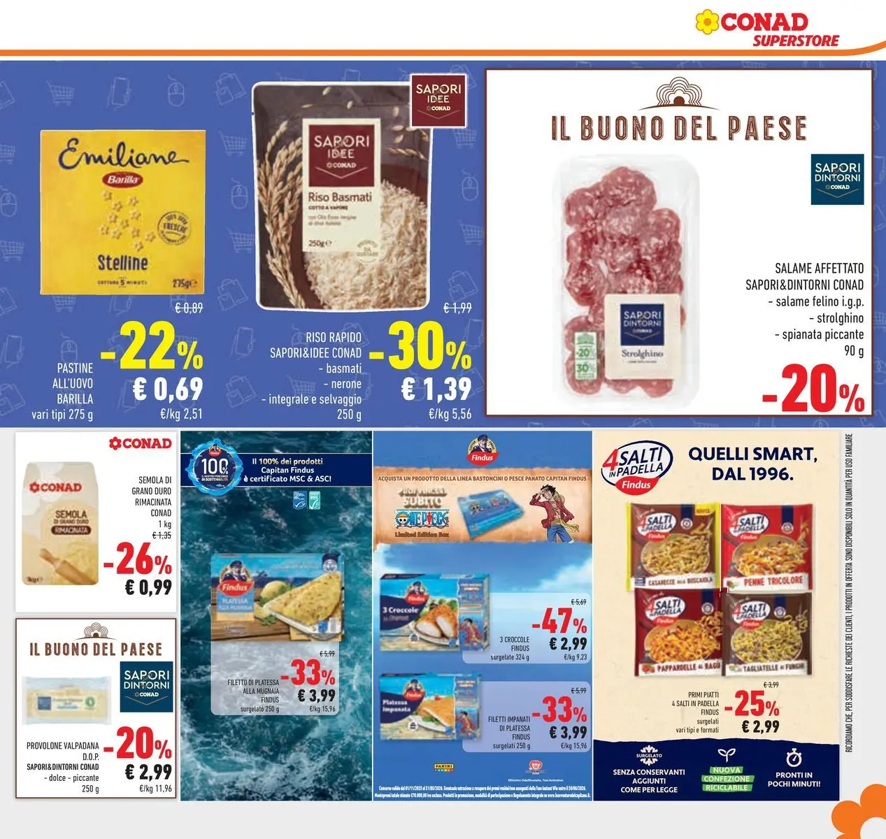 Volantino Conad dal 24/02/2026 > Anteprima | Pagina: 31 | Prodotti: Provolone, Tagliatelle, Ragú, Penne