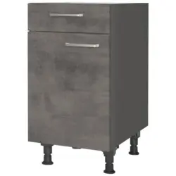 Schubkastenunterschrank 45/87/56 cm in Schieferfarben