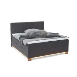 Boxspringbett 180/200 cm in Anthrazit