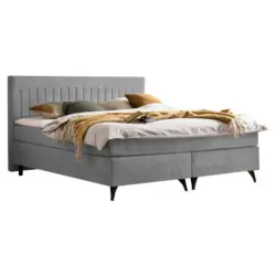 Boxspringbett 180/200 cm in Grau