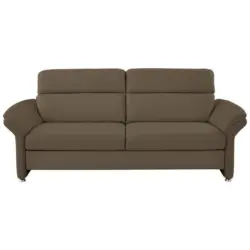 3-Sitzer-Sofa in Echtleder Grau