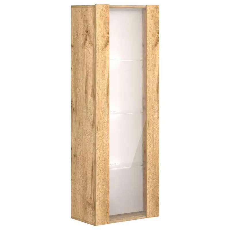 H&auml;ngevitrine in Eiche Wotan