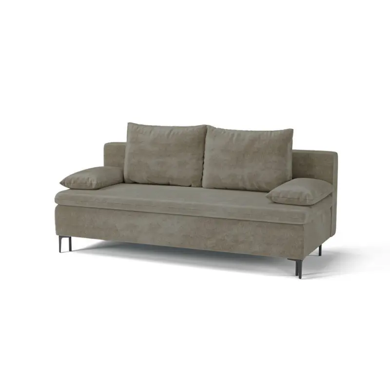 Schlafsofa Roxy in Flachgewebe Hellbraun