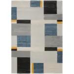 XXXLutz Lauterach - Ihr M&ouml;belhaus bei Bregenz Webteppich 140/200 cm Palazzo Bloc Blau, Gelb, Grau