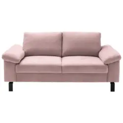 2-Sitzer-Sofa in Velours Rosa