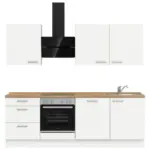 XXXLutz Lauterach - Ihr M&ouml;belhaus bei Bregenz K&uuml;chenleerblock 240 cm in Wei&szlig;, Eichefarben