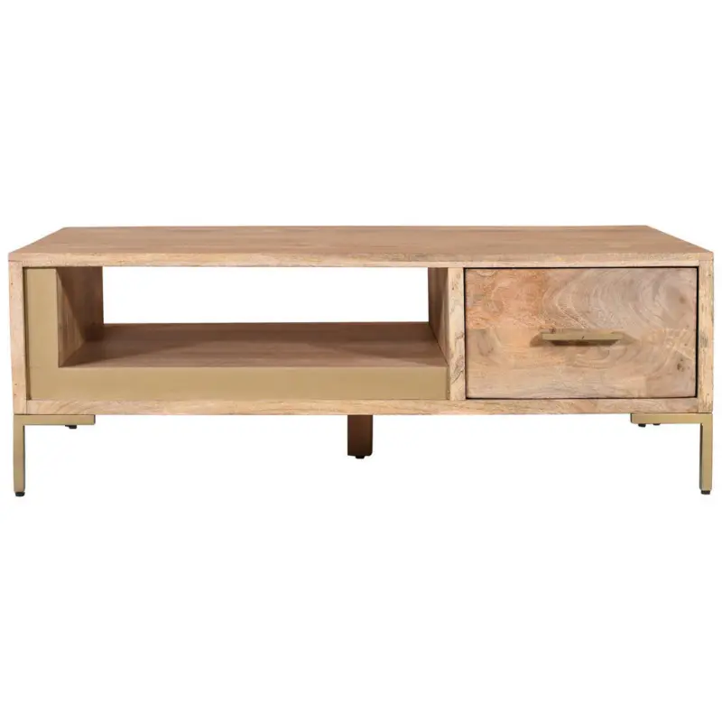 Couchtisch in Holz 130/45/70 cm