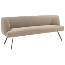 Sitzbank 160/87/64 cm in Anthrazit, Sandfarben