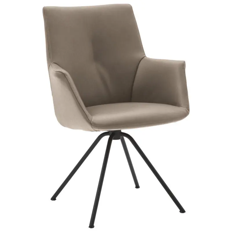 Armlehnstuhl Beinauswahl, Lederauswahl, Typenauswahl, Sitzfl&auml;che 360&deg; drehbar Echtleder