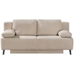Schlafsofa in Cord Creme