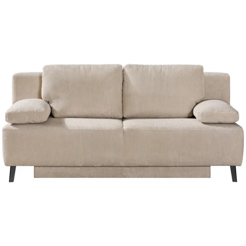 Schlafsofa in Cord Creme
