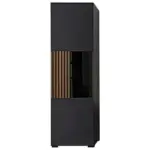 XXXLutz Lauterach - Ihr M&ouml;belhaus bei Bregenz Vitrine in furniert Kernnussbaum Anthrazit, Nussbaumfarben